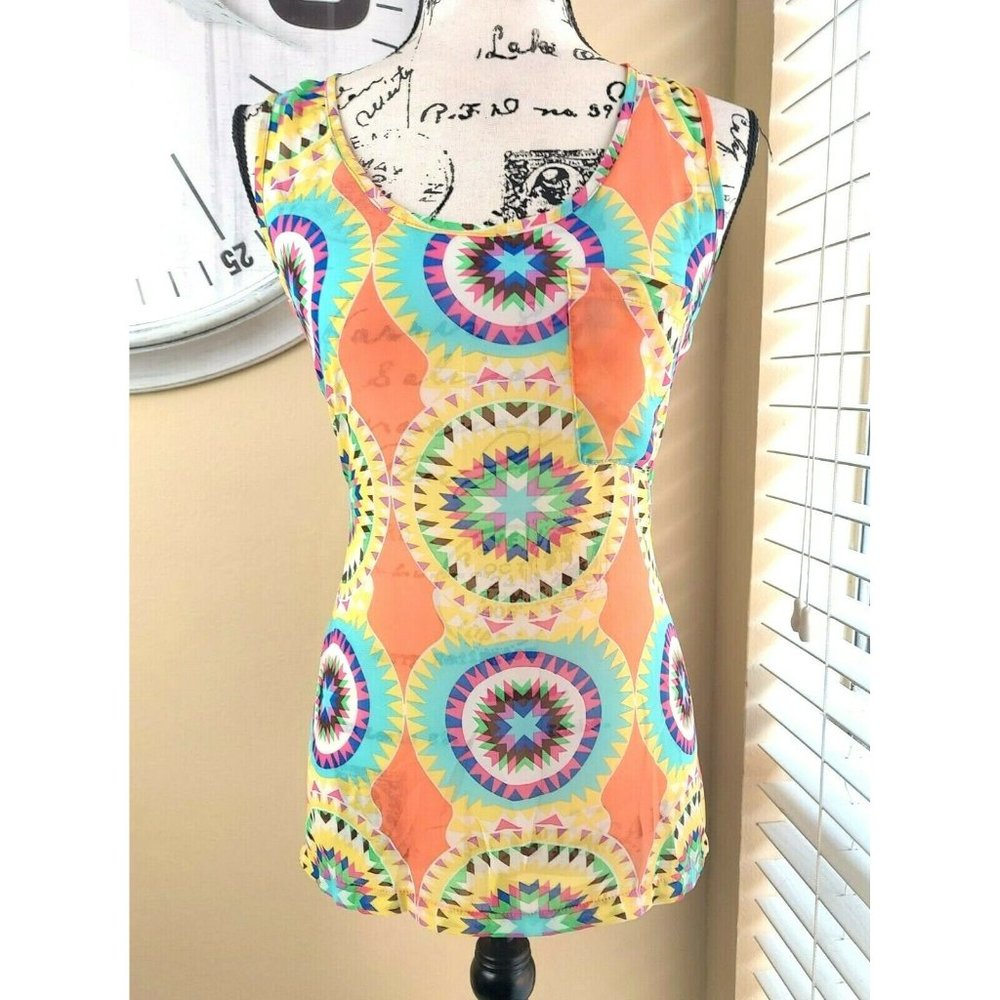 UMGEE Sleeveless top Spring Mediun Zipper Colorful